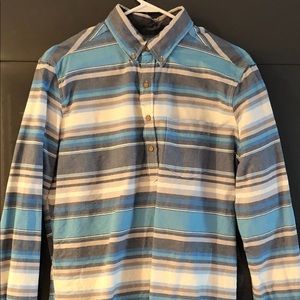 Men’s blue striped button down